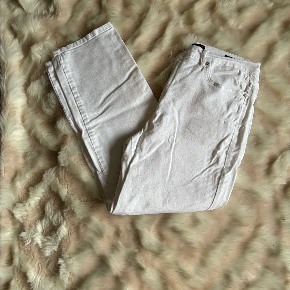 Gloria Vanderbilt Size 14 White 5 Pocket Jeans
